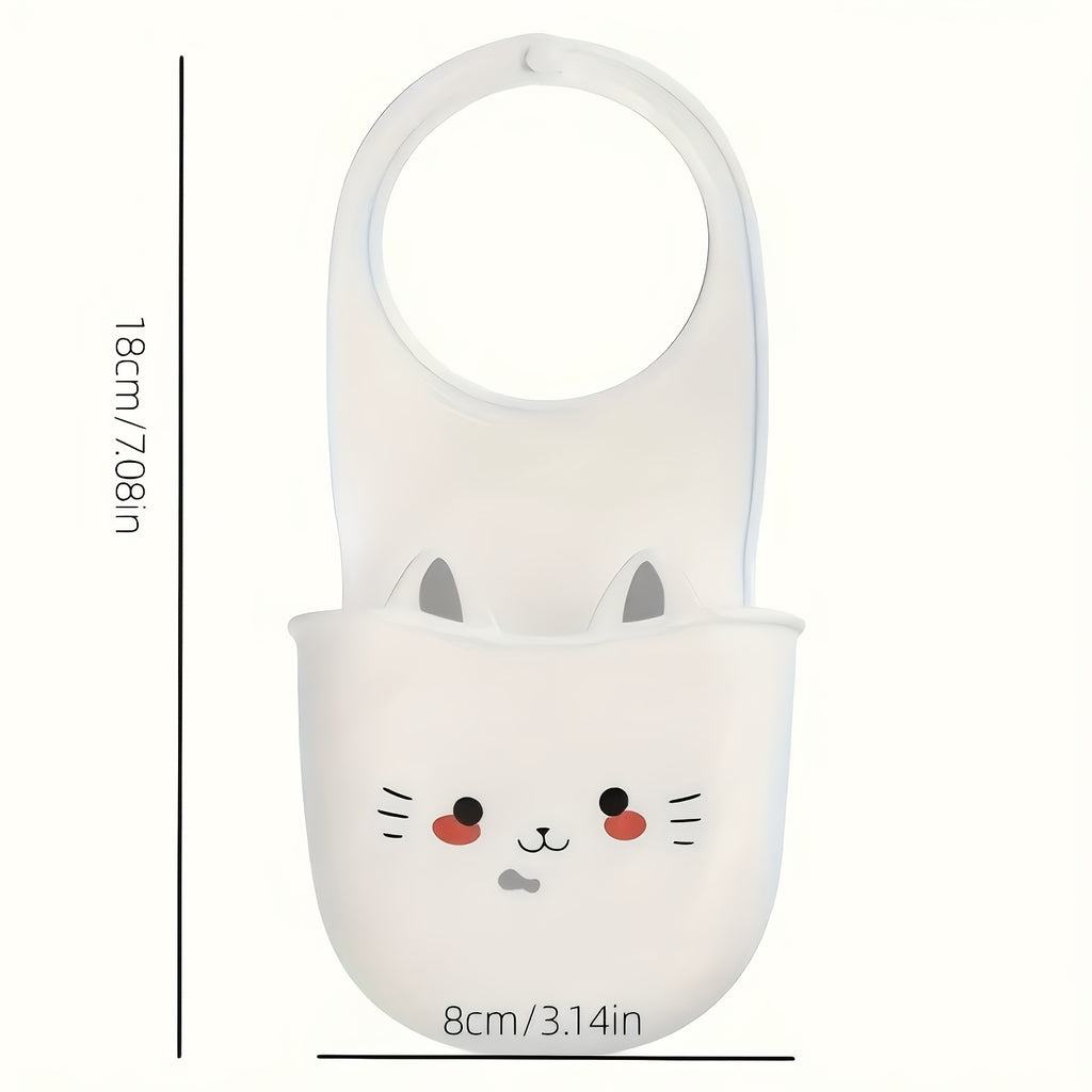 1pc Cute Cat Silicone Faucet Holder, Sponge Storage Rack with Drainage Holes for Bathroom and Kitchen Space Saver, Water Drainage Rack | Decorative Storage | Durable Sponge Holder, Bathroom Organizers And Storage