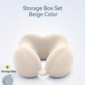 Ergonomic U-Shaped Neck Pillow with Storage Bag - Memory Foam Travel Pillow with Slow Rebound Technology, Machine Washable Cover, Lightweight & Portable for Airplane, Office, Home - for Neck & Head, Ideal for Napping, Reading, Videos - Available in